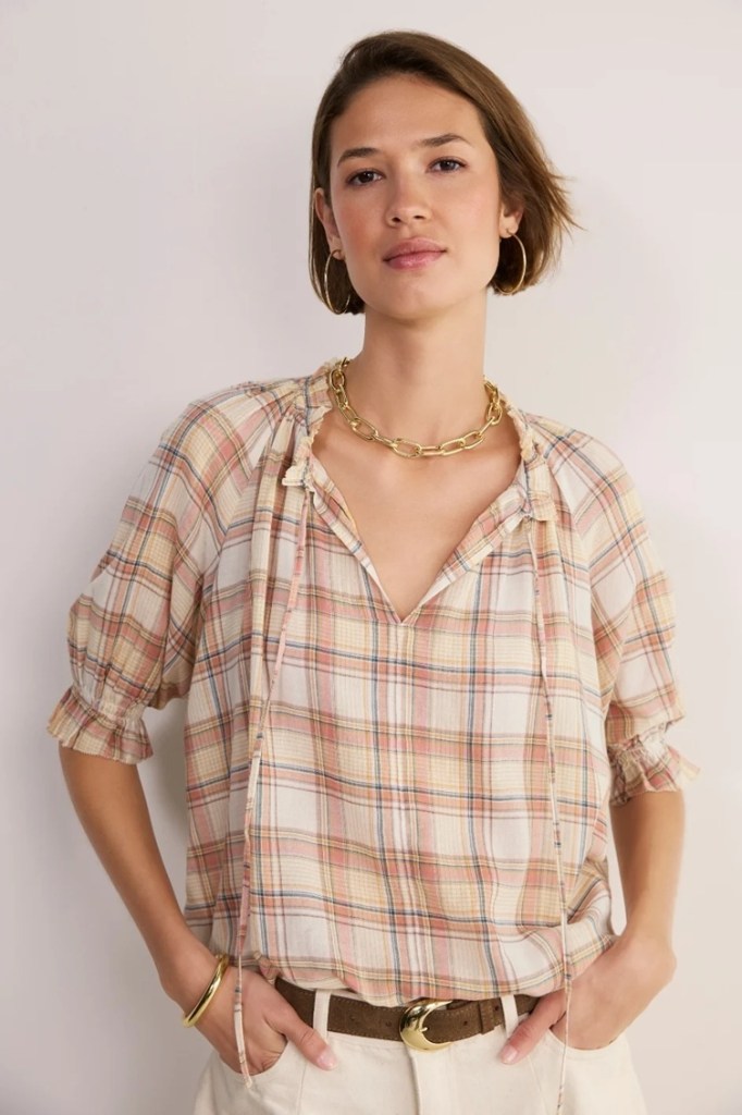 WYSE London Keeley Blouse - Multi Check