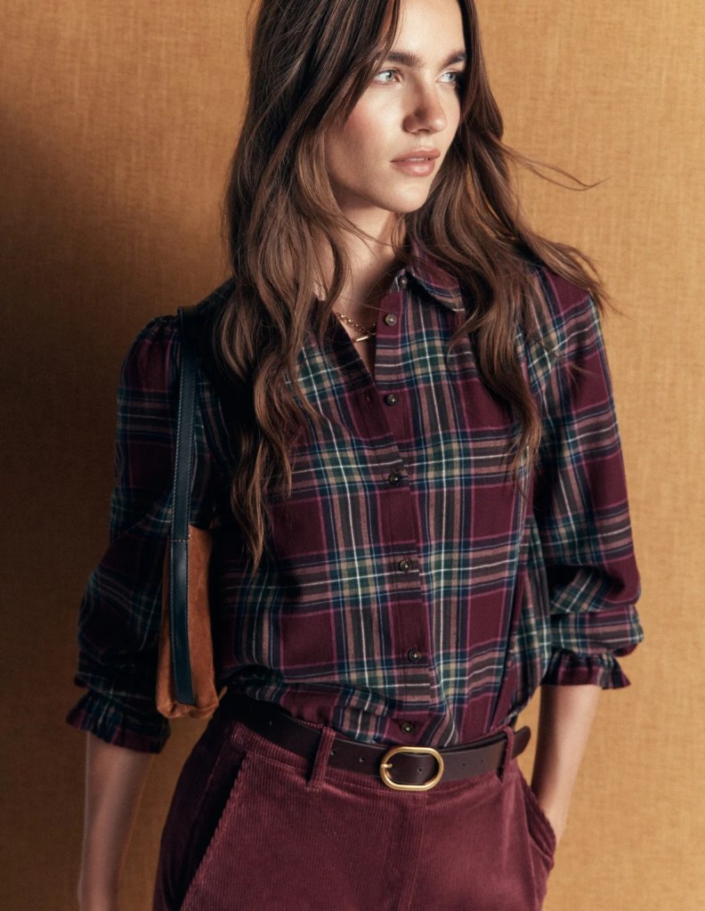 Boden Violet Cotton Top