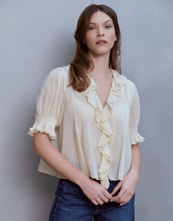 DOEN Henri Top in Creme Citron