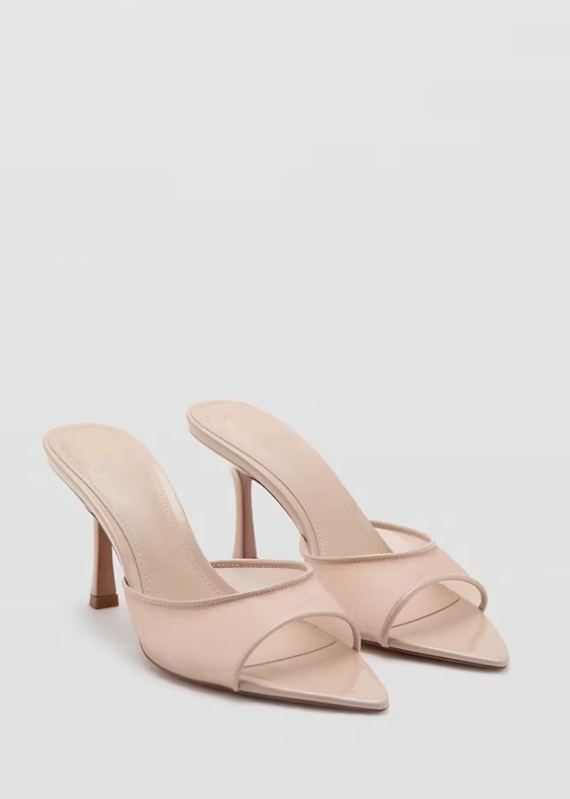 Mango Pointed heel sandals