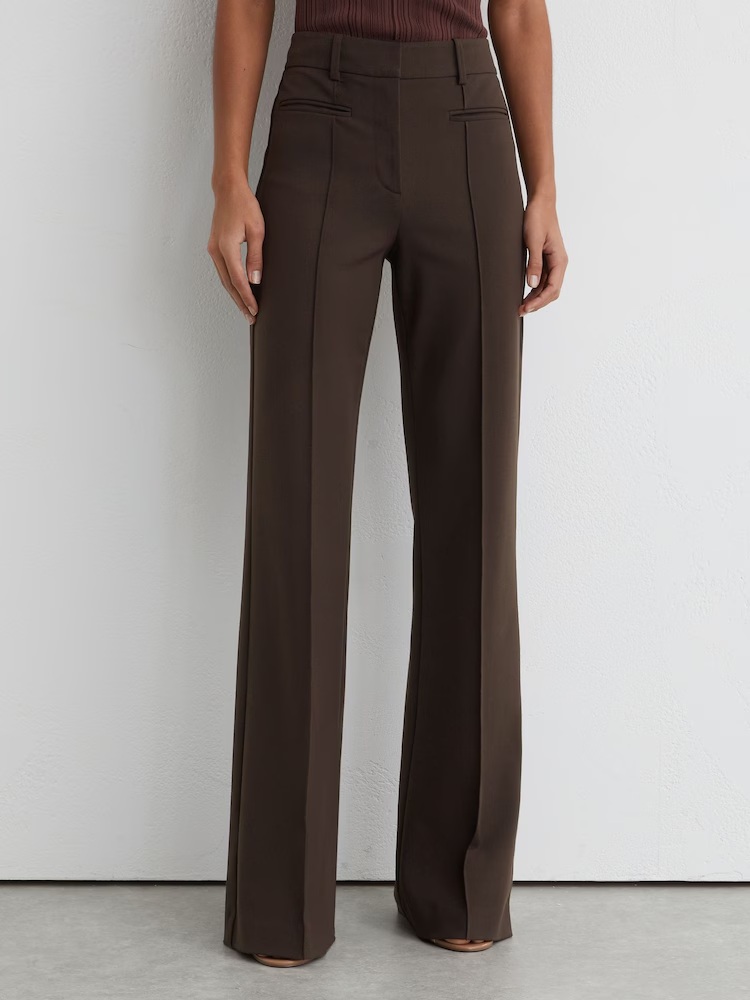 Reiss Claude High Rise Flared Trousers 
