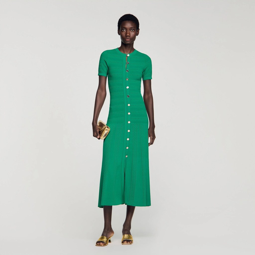 Sandro Paris Knit Maxi Dress