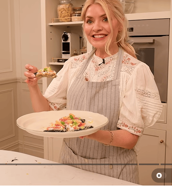 where to get all Holly Willoughby outfits Together white embroidered short sleeve top blue jeans what is Holly wearing 14 September 2026 Photo Holly Willoughby Together