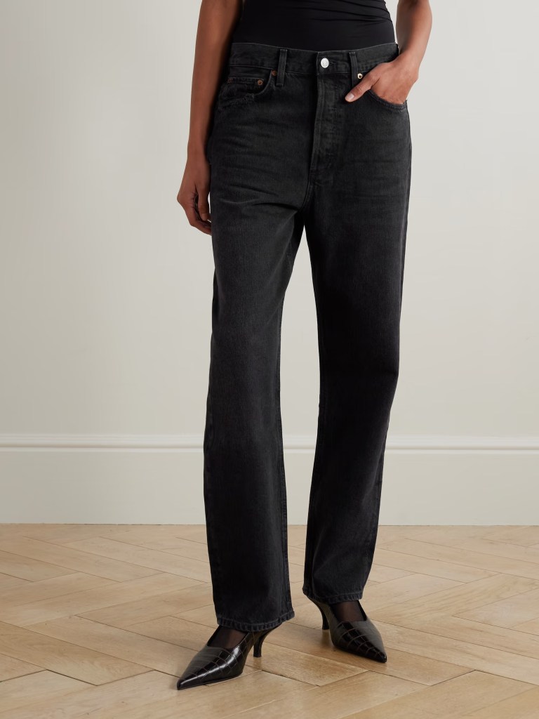 Agolde 90's regenerative mid-rise straight-leg jeans
