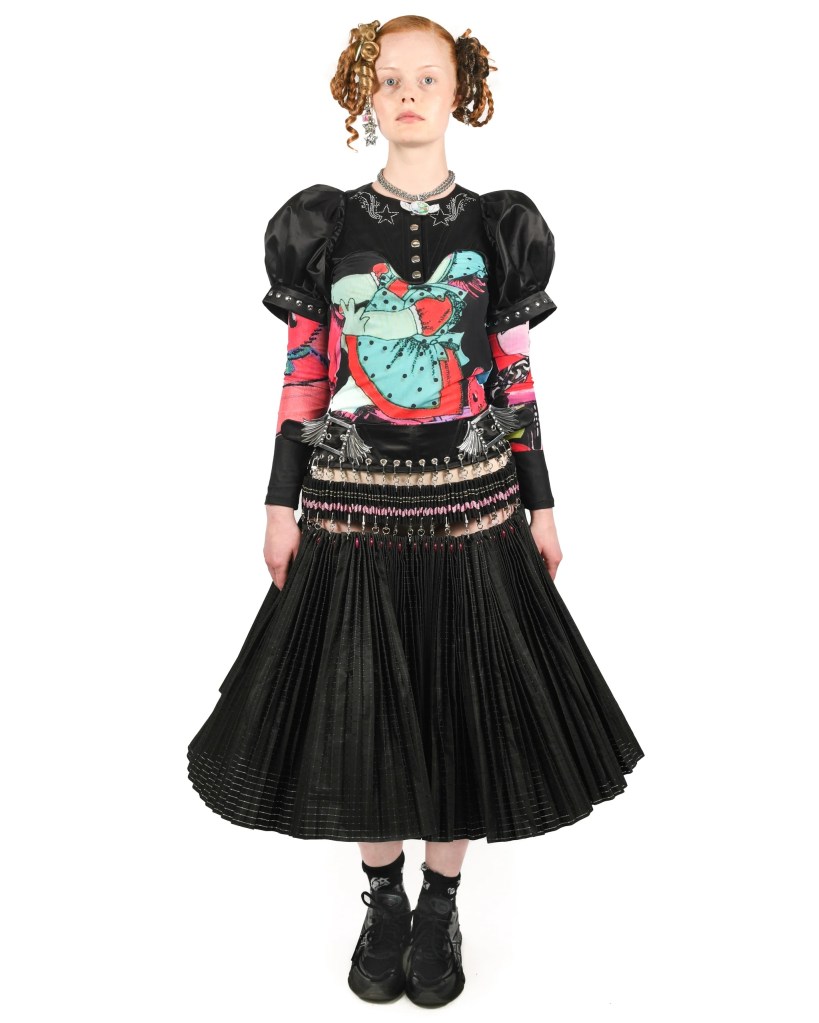 Chopova Lowena Arabesque Knee Skirt
