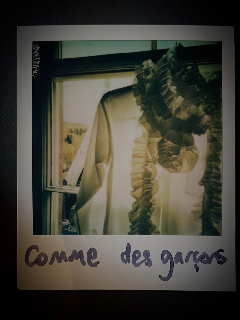 Comme de Garcons white frill shirt photo Sinead McKeefty