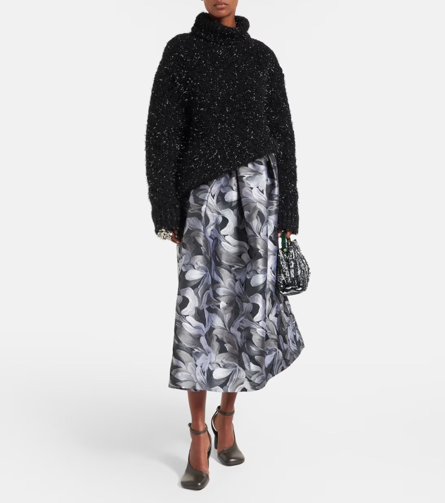 Dries Van Noten Wool-blend turtleneck sweater