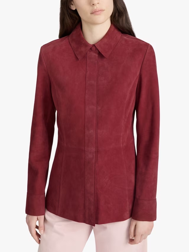 FRAME The Suede Concealed Placket Shirt