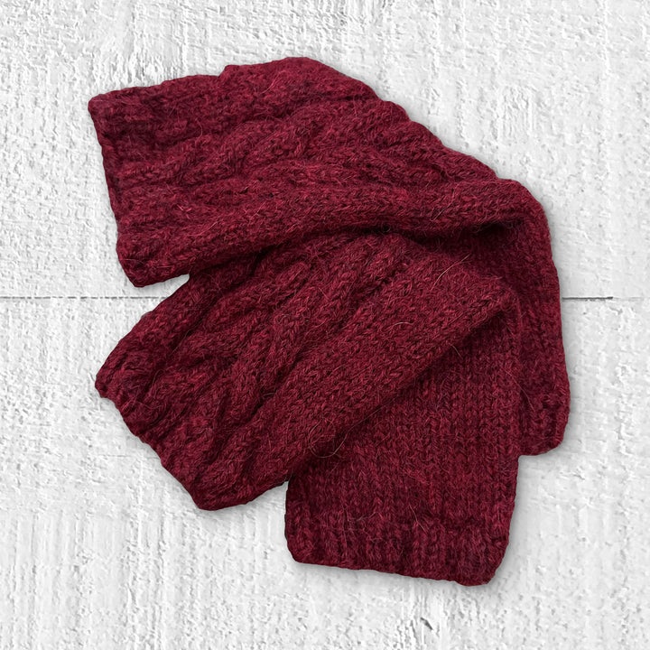 Hambro and Miller Cable wrist warmers