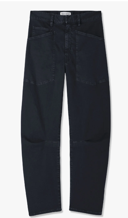 Nili Lotan Shon Cotton Pant Midnight