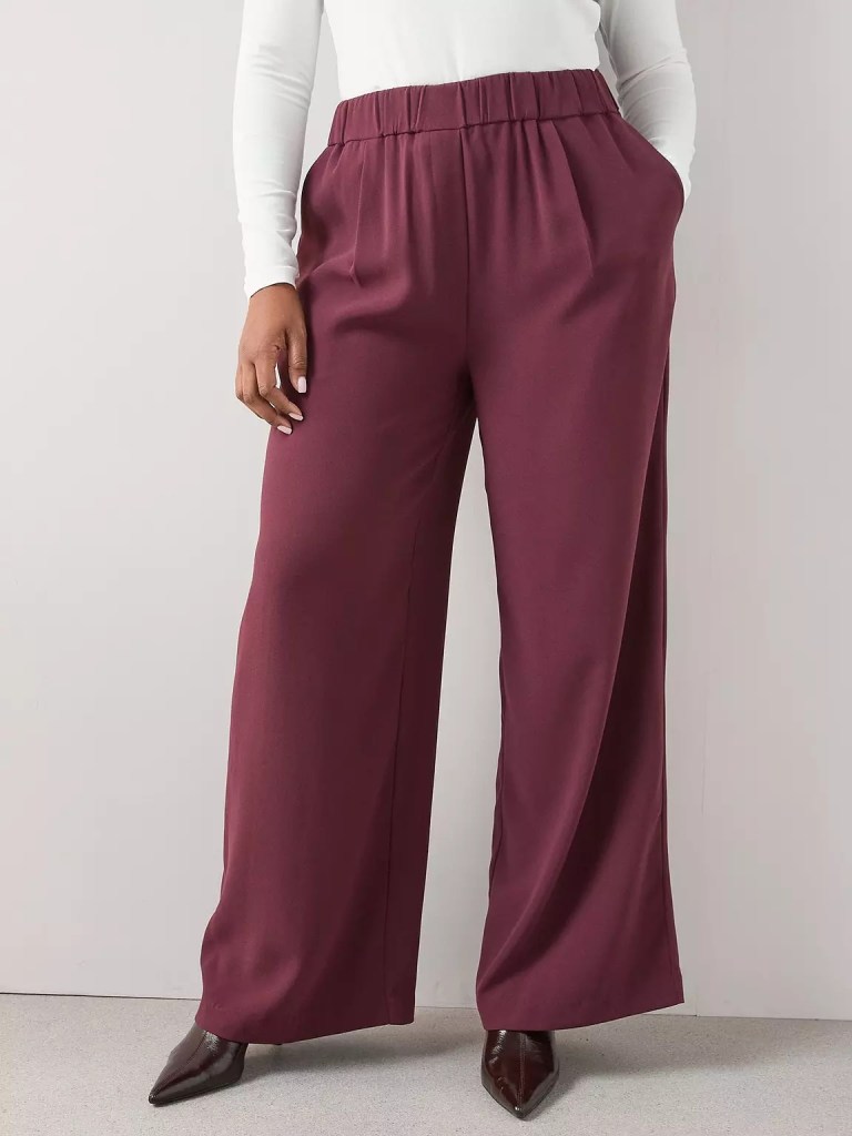 The Very Collection Curve Elasticated Waist Wide Leg Trouser